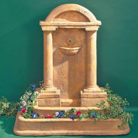 Thumbnail for Foro Romano Concrete Wall Fountain W/Planter Around Water Basin With Spout