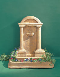 Thumbnail for Foro Romano Concrete Wall Fountain W/Planter Around Water Basin With Spout