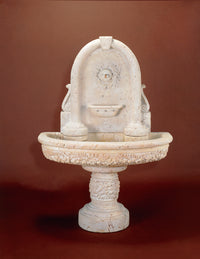 Thumbnail for Robbiana Wall Cast Stone Outdoor Garden Water Fountain with Spout – 63
