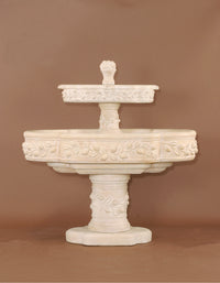 Thumbnail for Limoni Romani Two Tier Cast Stone Outdoor Water Fountain – Spanish Clay Finish