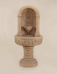 Thumbnail for Deruta Lemon Niche Cast Stone Outdoor Fountain – Mediterranean-Inspired Wall Feature