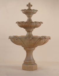 Thumbnail for Gardenia Three Tier Cast Stone Outdoor Fountain – A Timeless Courtyard Centerpiece