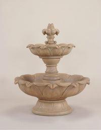 Thumbnail for Gardenia Two Tier Cast Stone Outdoor Fountain – Short Elegance by Giannini