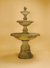 Thumbnail for Isola Three-Tier Outdoor Cast Stone Garden Fountain – Italian-Inspired Elegance with Timeless Design