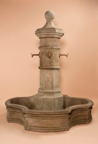 Thumbnail for Octavia Outdoor Concrete Column – Plumbed for Pond with Choice of Spouts