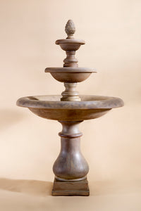 Thumbnail for Immanis Newcastle Three-Tier Outdoor Cast Stone Garden Fountain – Contemporary Elegance with Short Spacers
