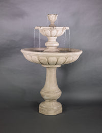 Thumbnail for Vicentina Outdoor Cast Stone Garden Fountain – Graceful Elegance with Serene Waterfall Flow