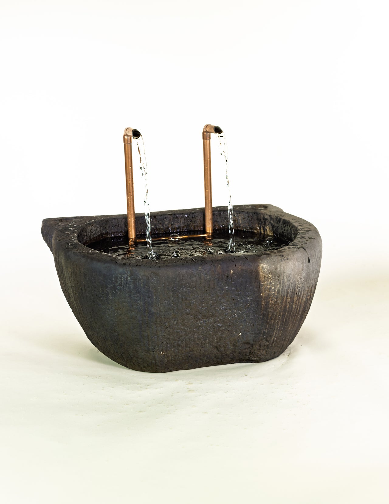 Rustico Finish Cast Stone Outdoor Garden Fountain with Soothing Waterfall Sound