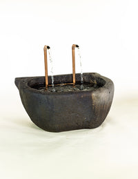 Thumbnail for Rustico Finish Cast Stone Outdoor Garden Fountain with Soothing Waterfall Sound