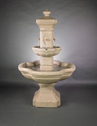 Thumbnail for Monterosso Courtyard Fountain – Elegant French Limestone Finish