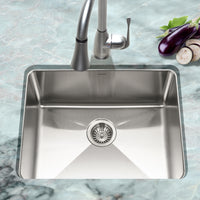 Thumbnail for Houzer Nouvelle 23 inch Stainless Steel Undermount Single Bowl Kitchen Sink, Nested 20-Pack