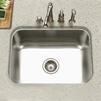 Thumbnail for Houzer Eston Stainless Steel Undermount Single Bowl Kitchen Sink
