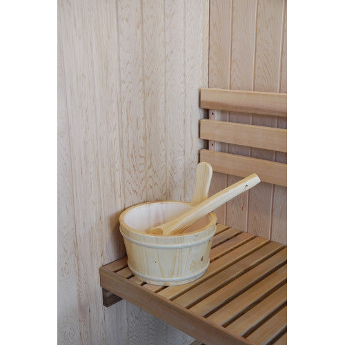 SunRay Aston 1-2 Person Indoor Traditional Sauna Harvia Heater