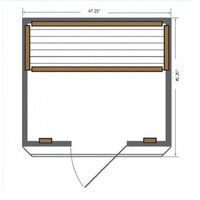 Thumbnail for SunRay Sierra 2-Person Indoor Infrared Cedar Sauna