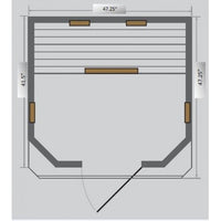 Thumbnail for SunRay Heathrow 2-Person Indoor Infrared Sauna