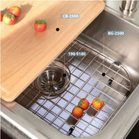 Thumbnail for Houzer Glowtone 25 inch Stainless Steel Drop-in Topmount Single Bowl Deep Kitchen Sink