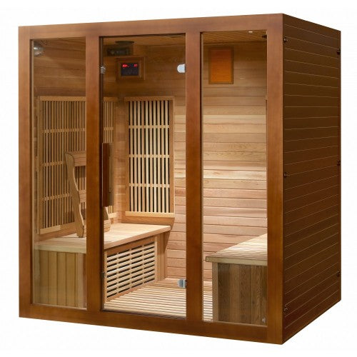 SunRay Roslyn 4-Person Indoor Infrared Cedar Sauna