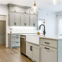 Thumbnail for Houzer Platus 33 inch White Fireclay Apron Front Farmhouse Single Bowl Kitchen Sink