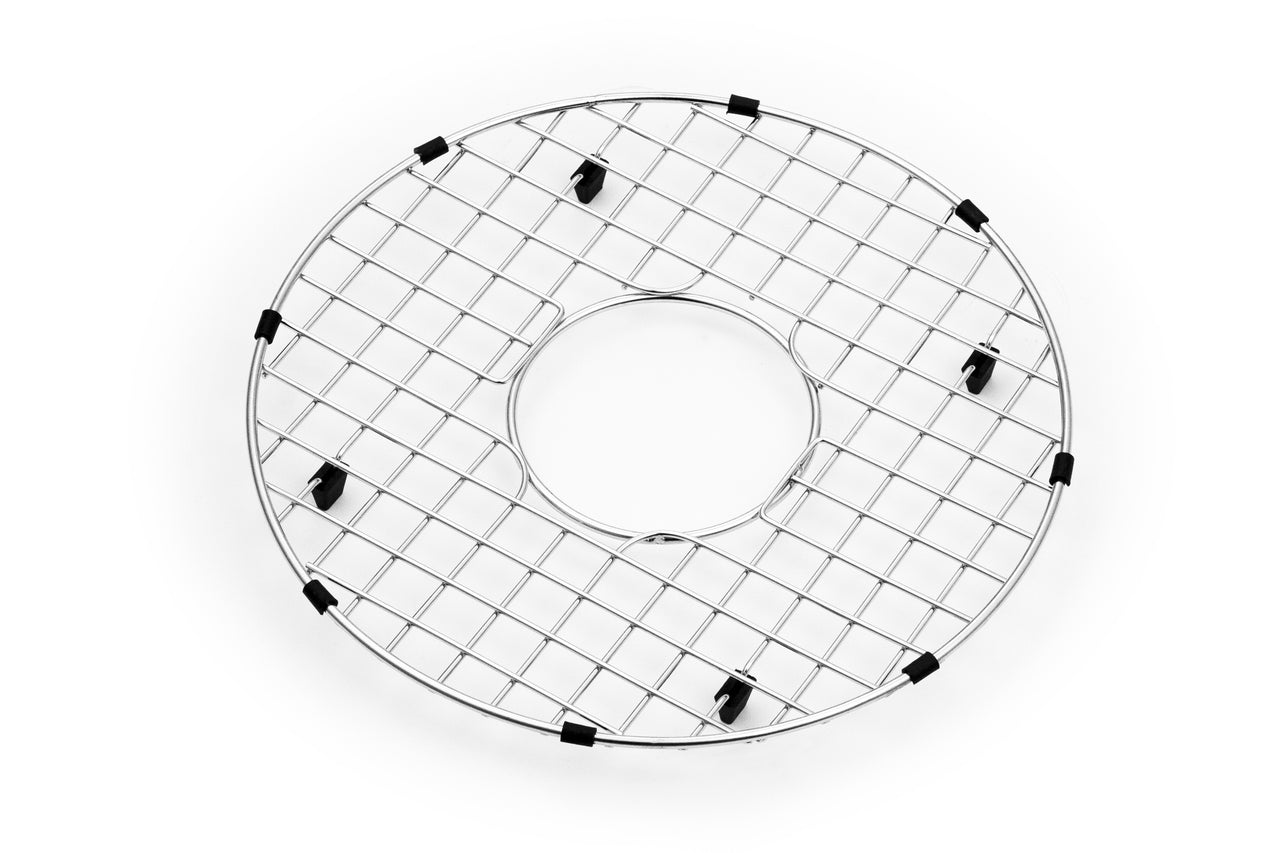 Houzer Wirecraft Stainless Steel Bottom Sink Grid – 13-3/4" Diameter x 1-1/8" – Fits CF-1830 & SCF-1830