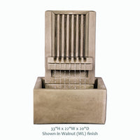 Thumbnail for Brentwood Channel Wall Fountain – Contemporary Outdoor Water Feature