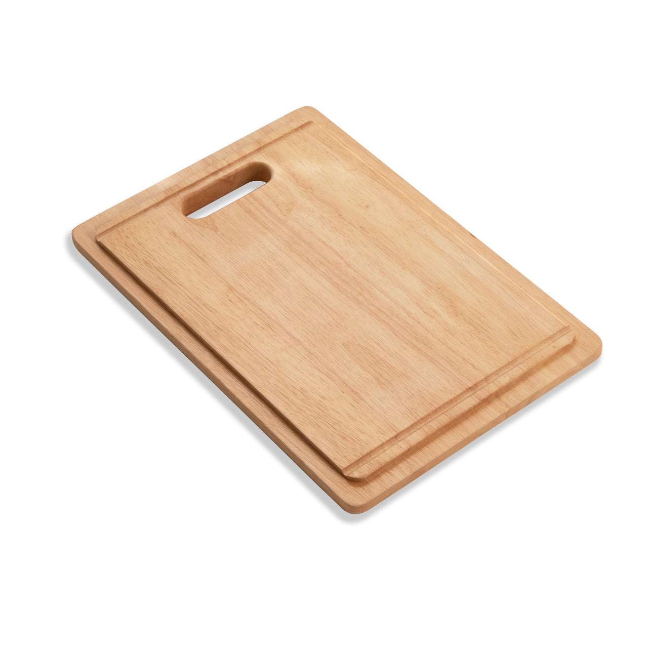 Houzer CB-4600 Rubberwood Cutting Board – 17 3/16" x 11 13/16" – Reversible Design for Undermount & Top Mount Sinks