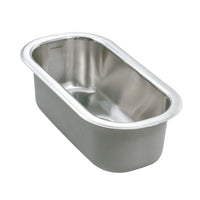 Thumbnail for Houzer Club 10 inch Stainless Steel Undermount Compact Single Bowl Bar Sink with Strainer