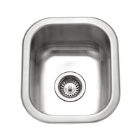 Thumbnail for Houzer Club 13 inch Stainless Steel Undermount Small Bar and Prep Sink