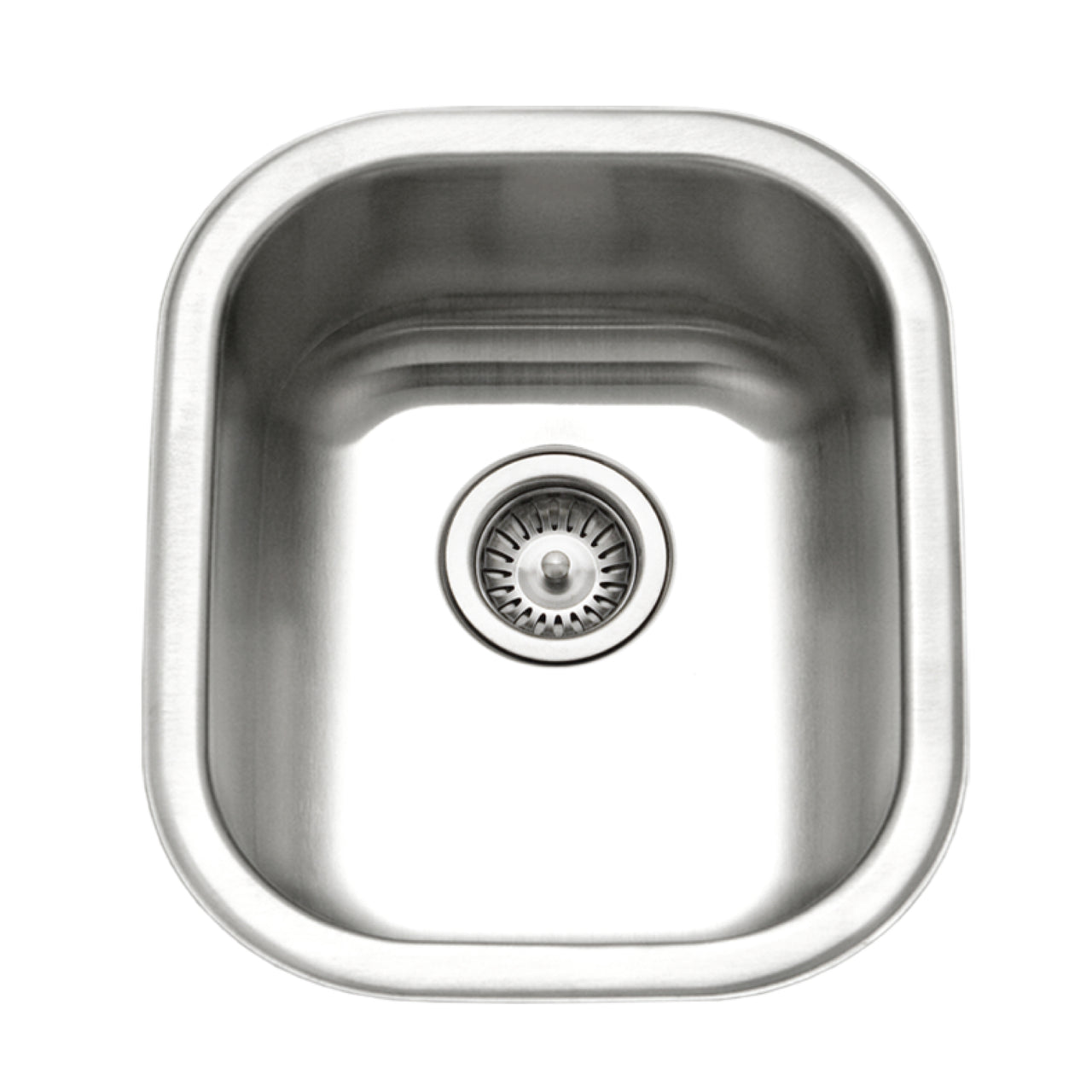 Houzer Club 14 inch Stainless Steel Undermount Medium Bar and Prep Sink