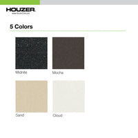 Thumbnail for Houzer Quartztone 16 inch Granite Composite Dual Mount Topmount or Undermount Single Bowl Bar Sink