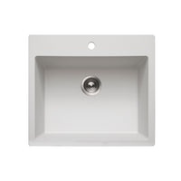 Thumbnail for Houzer Quartztone 33 inch Granite Composite Topmount Single Bowl Kitchen Sink