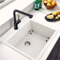 Thumbnail for Houzer Quartztone 25 inch Granite Composite Drop-in Topmount Single Bowl Kitchen Sink