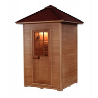 Thumbnail for SunRay Eagle 2-Person Outdoor Traditional Sauna - Harvia heater