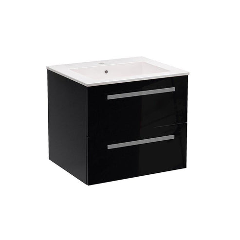 LaToscana 24" Ameno Series Center Sink Modern Bathroom Wall-Mounted Vanity