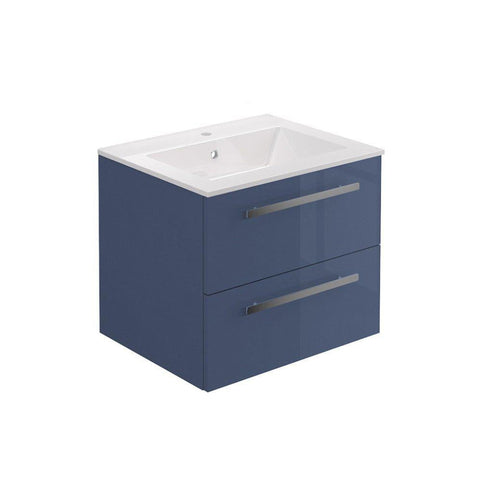 LaToscana 24" Ameno Series Center Sink Modern Bathroom Wall-Mounted Vanity