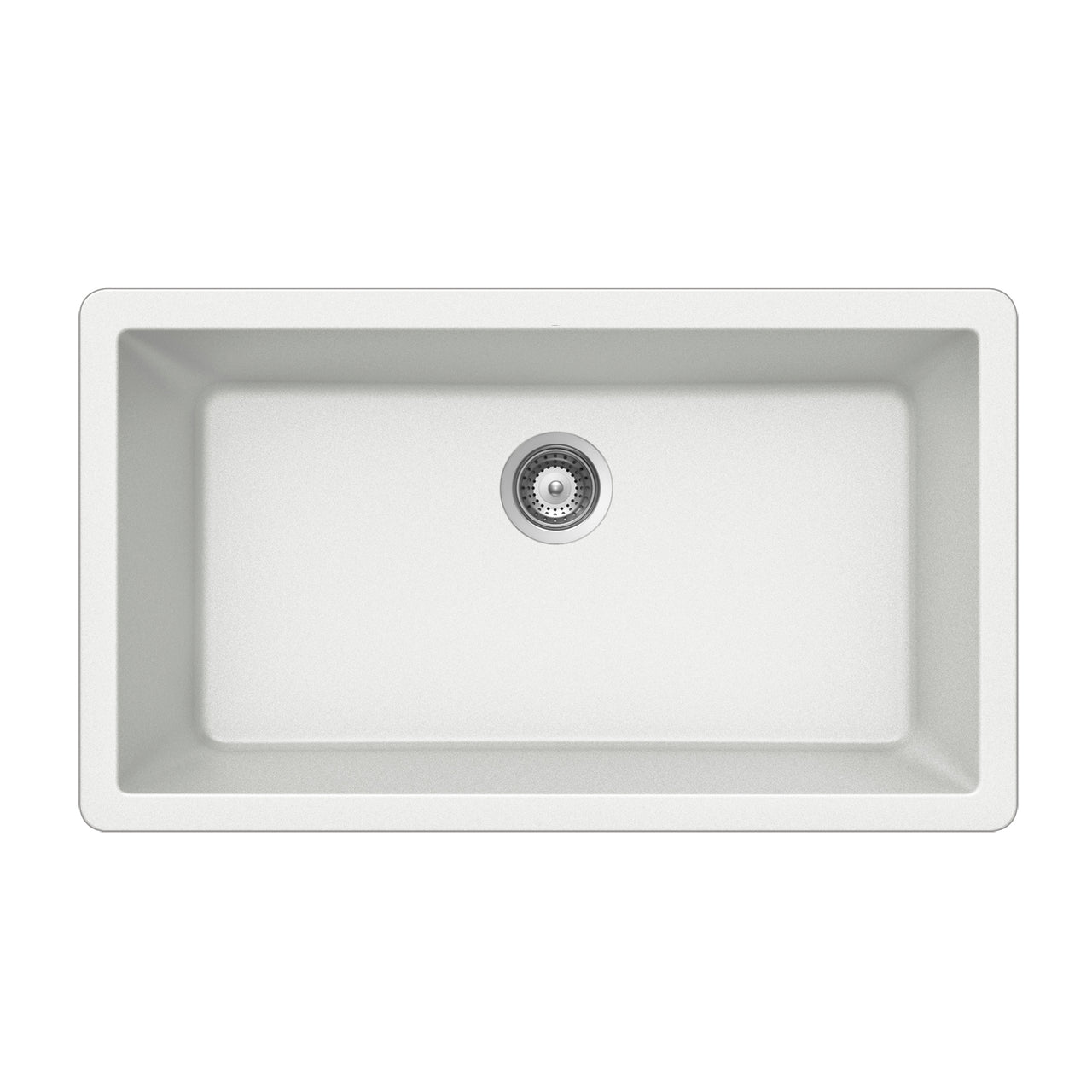 Houzer Quartztone 33 inch Granite Composite Undermount Single Bowl Kitchen Sink