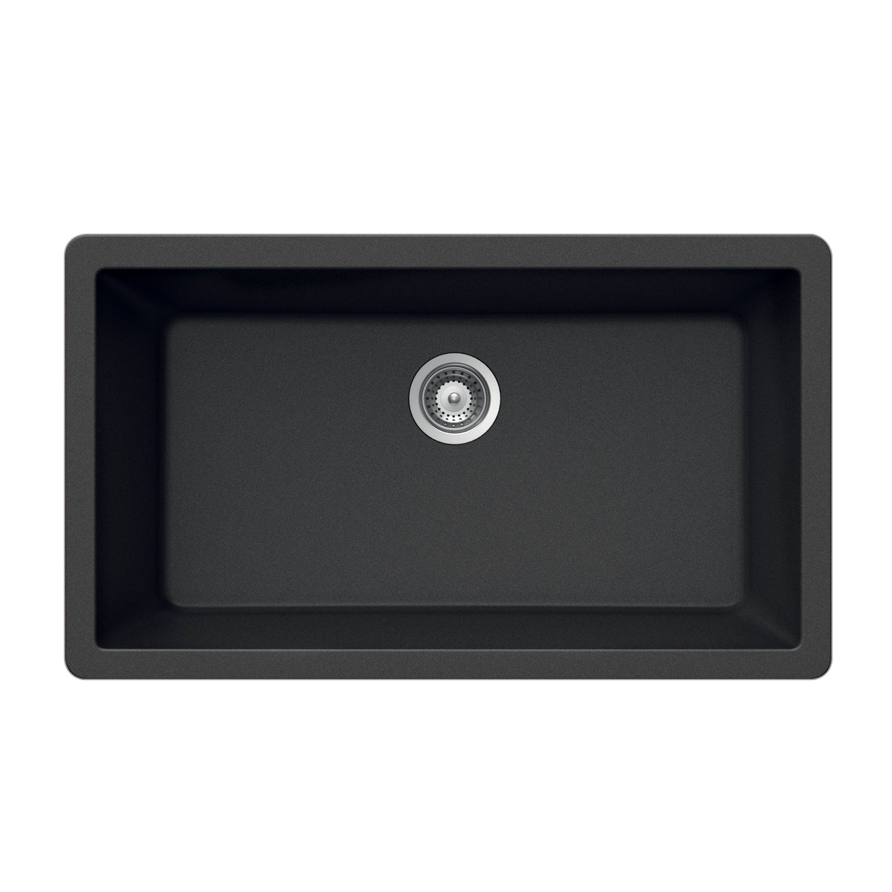Houzer Quartztone 33 inch Granite Composite Undermount Single Bowl Kitchen Sink