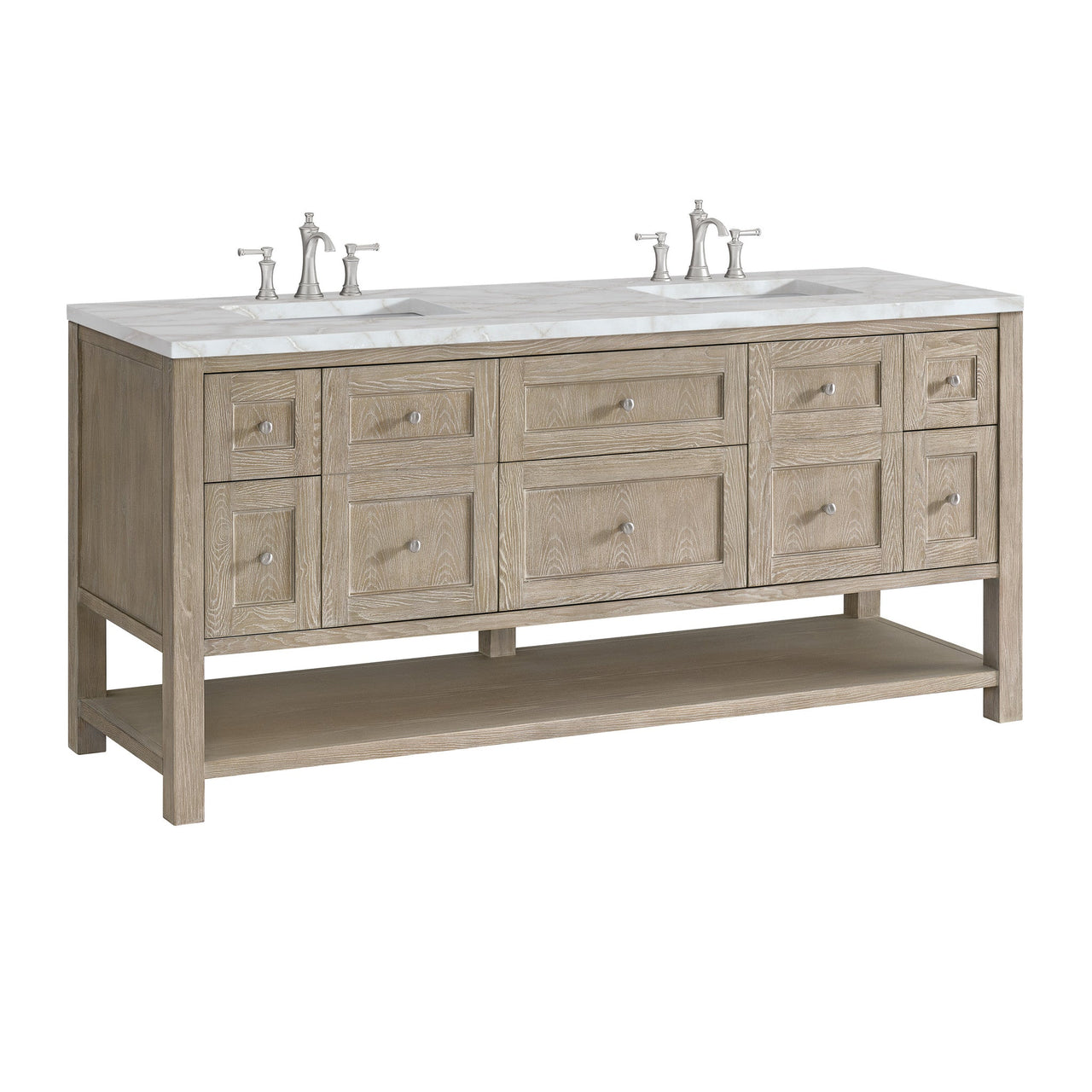 James Martin 72" Breckenridge Double Vanity - Luxe Bathroom Vanities
