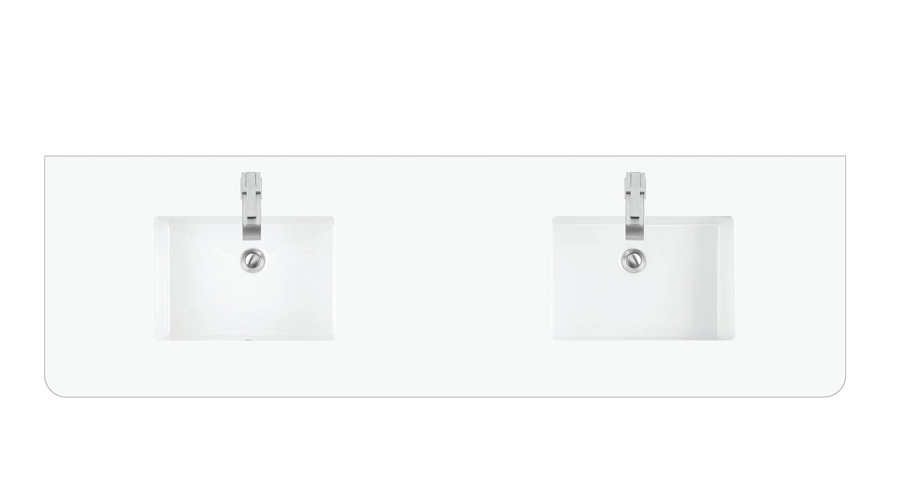 James Martin 72" Single Radius Cut Top - Luxe Bathroom Vanities