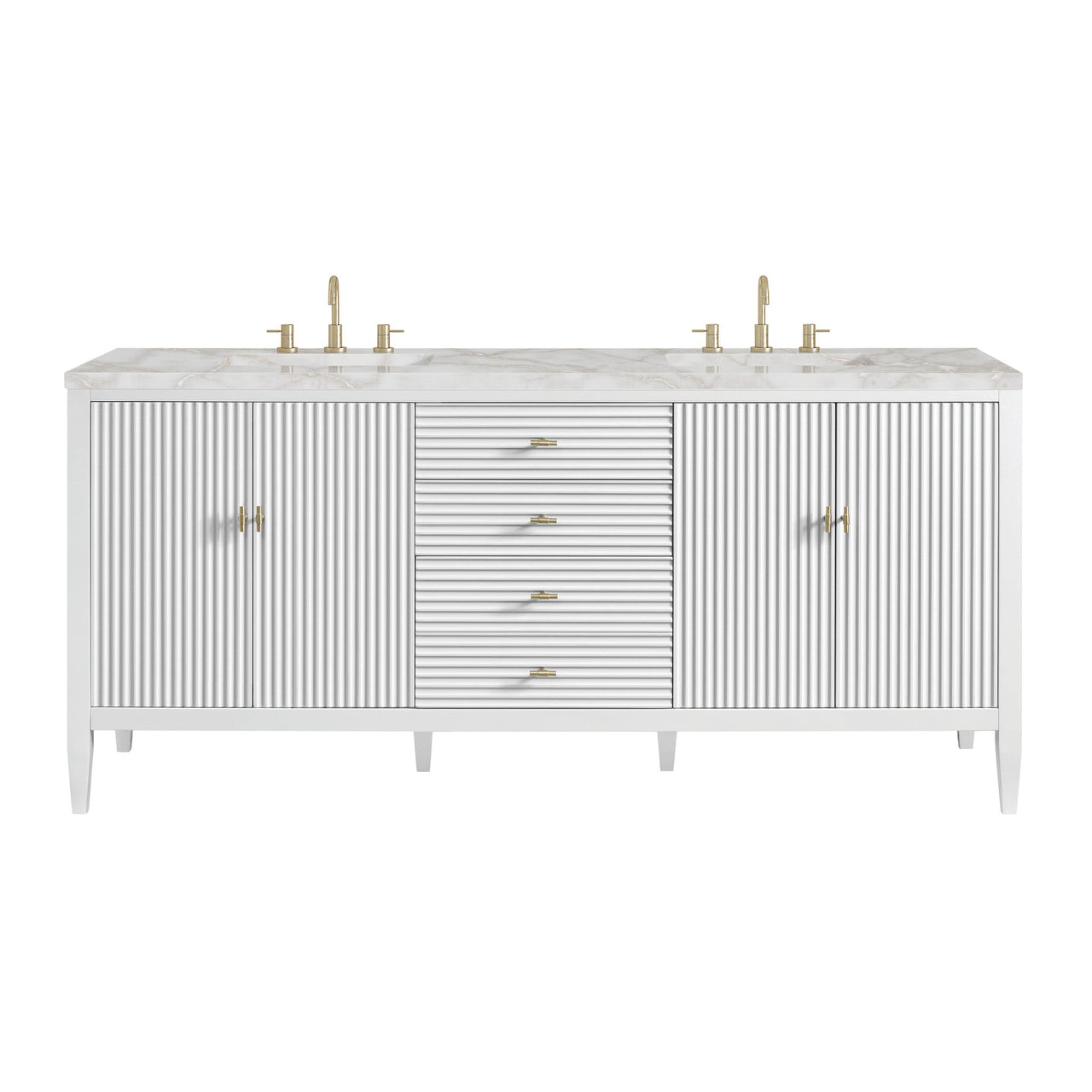 James Martin 72" Myrrin Double Vanity - Luxe Bathroom Vanities