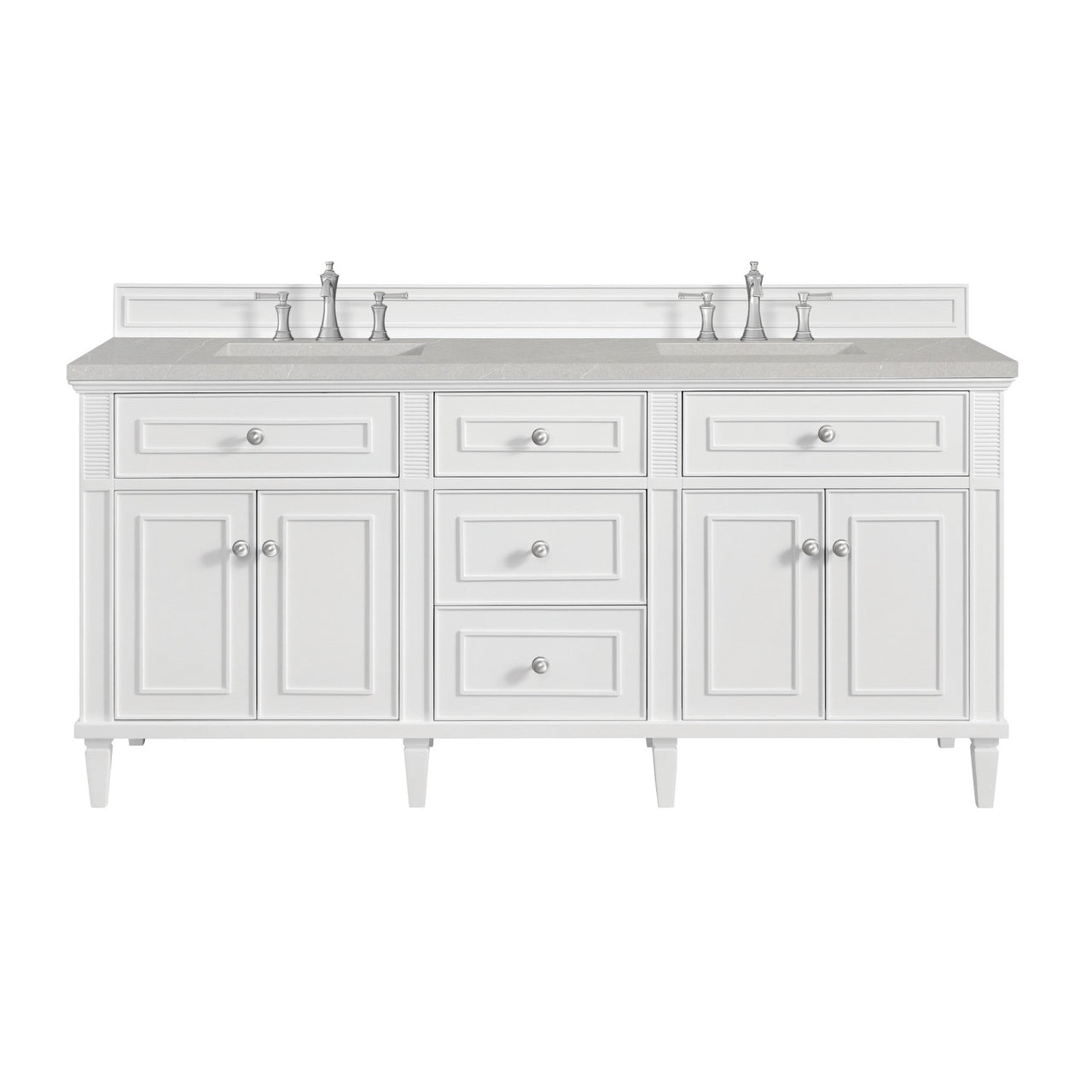 James Martin 72" Lorelai Double Vanity - Luxe Bathroom Vanities