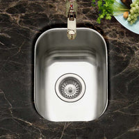 Thumbnail for Houzer Club 13 inch Stainless Steel Undermount Bar and Prep Sink, Nested 5-Pack