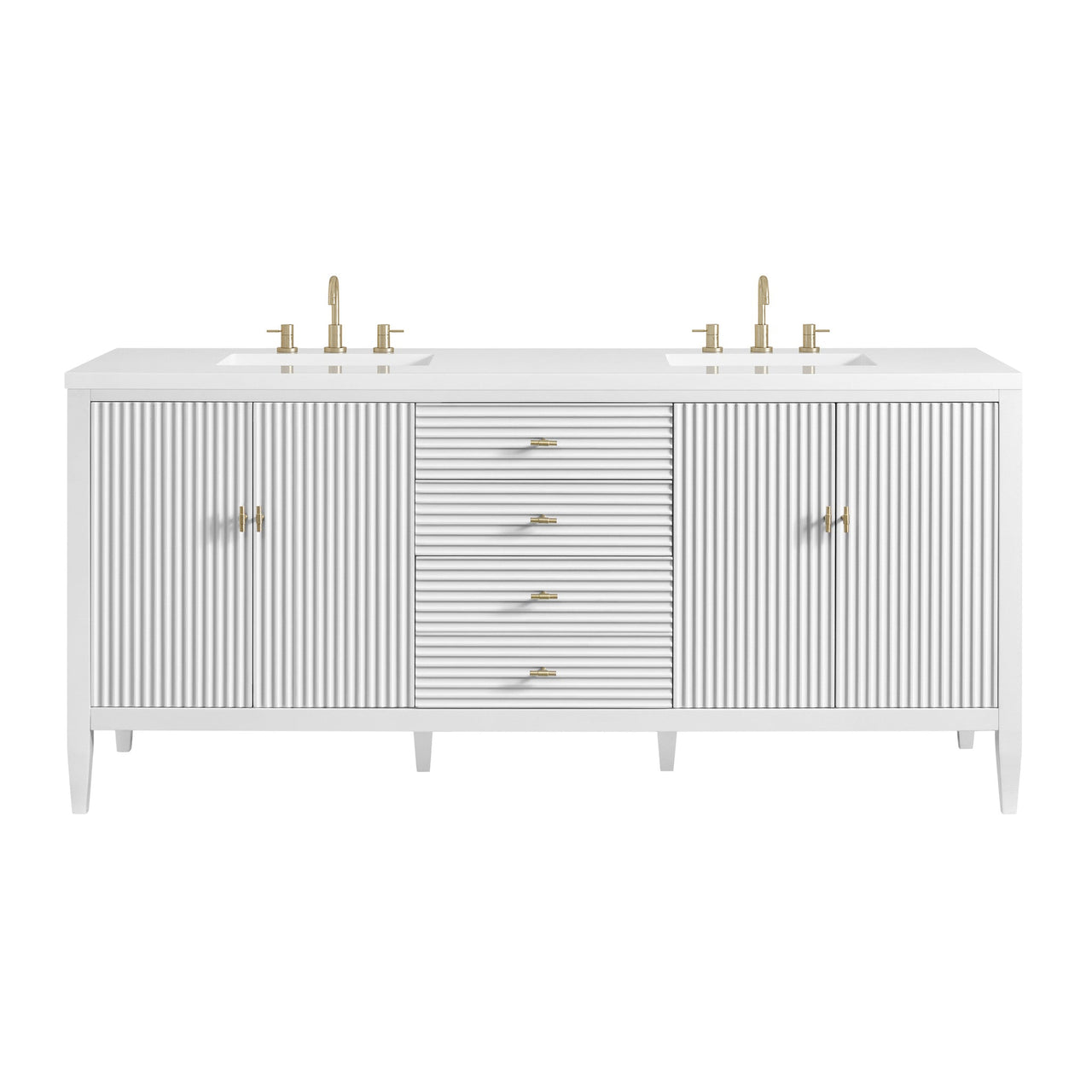 James Martin 72" Myrrin Double Vanity - Luxe Bathroom Vanities