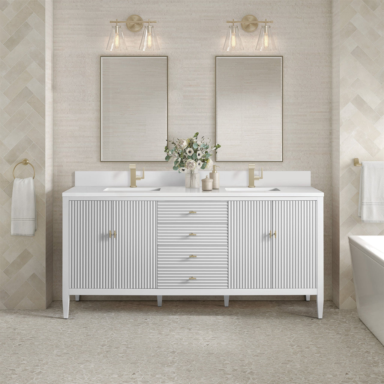 James Martin 72" Myrrin Double Vanity
