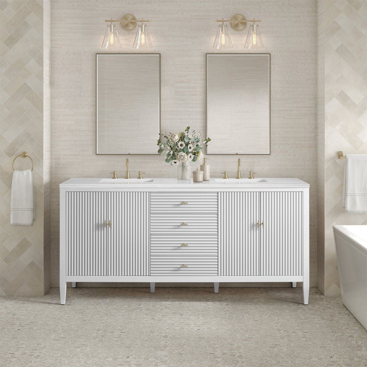 James Martin 72" Myrrin Double Vanity