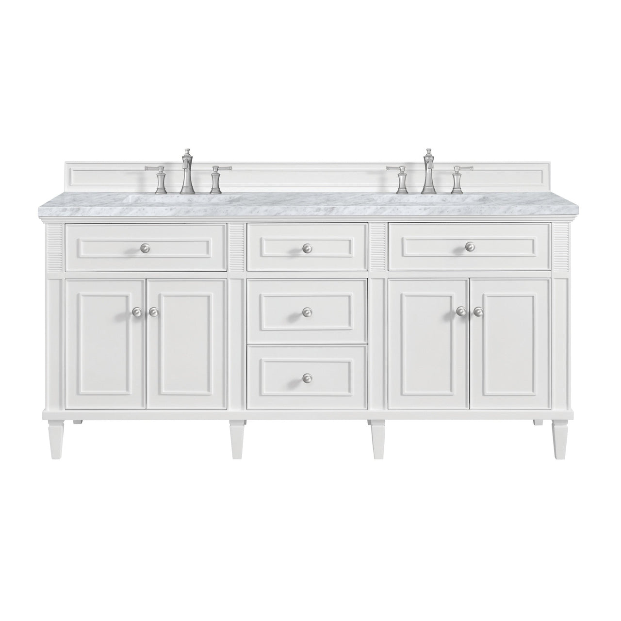 James Martin 72" Lorelai Double Vanity - Luxe Bathroom Vanities