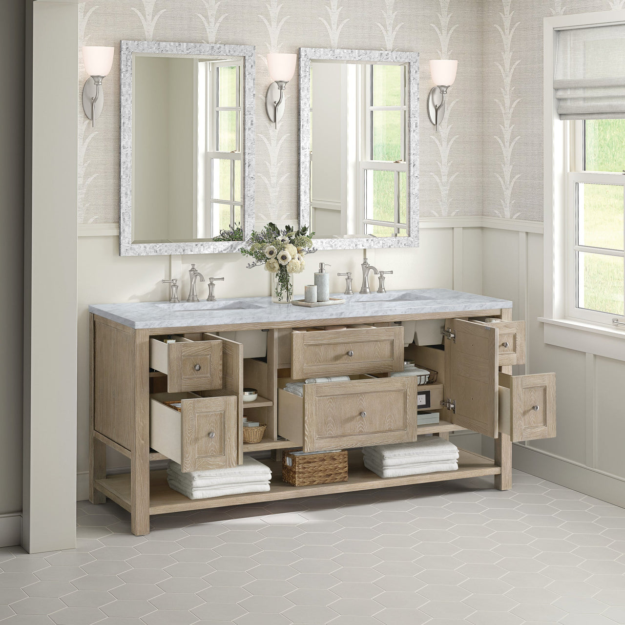 James Martin 72" Breckenridge Double Vanity - Luxe Bathroom Vanities