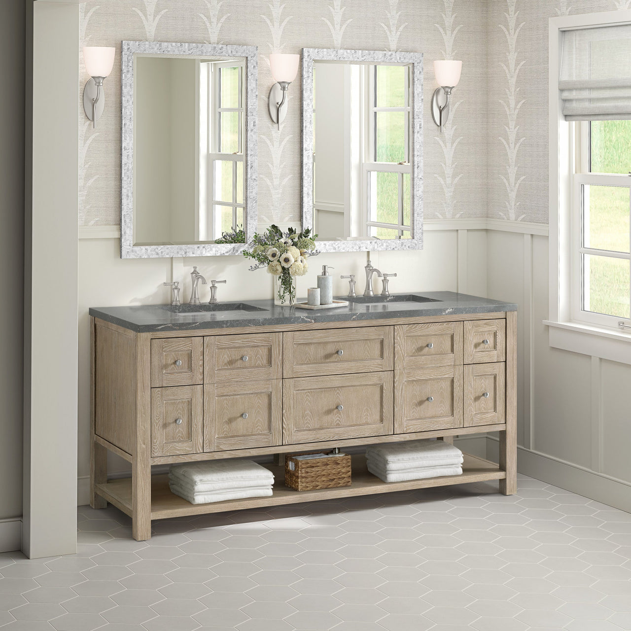 James Martin 72" Breckenridge Double Vanity - Luxe Bathroom Vanities