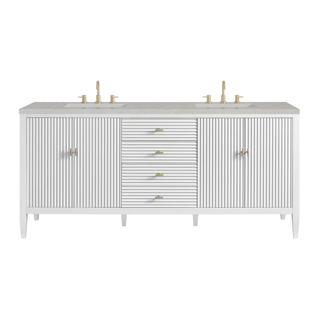 James Martin 72" Myrrin Double Vanity - Luxe Bathroom Vanities