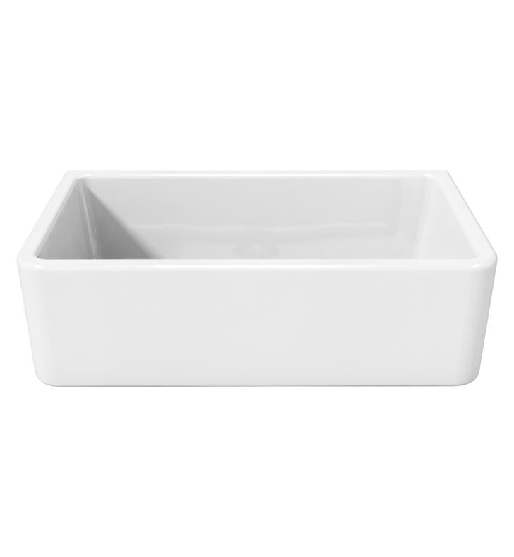 LaToscana 33" Single Bowl Reversible Fireclay Farmhouse Kitchen Sink