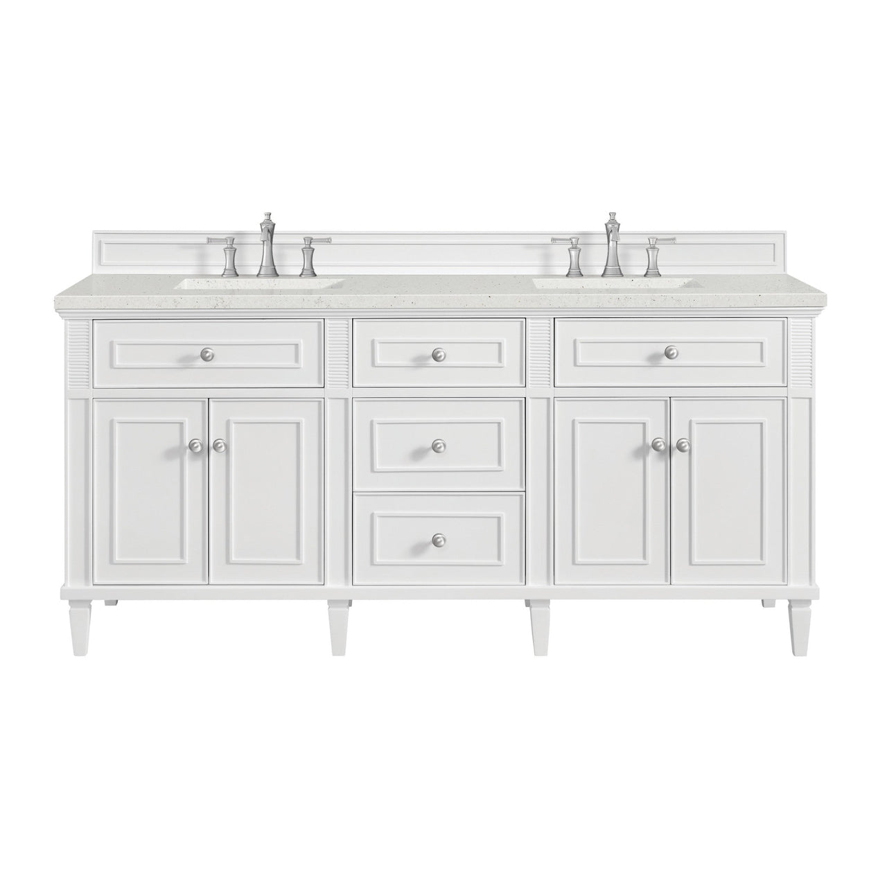 James Martin 72" Lorelai Double Vanity - Luxe Bathroom Vanities